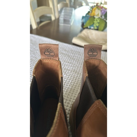 Timberland Women's Carnaby Cool Tan Chelsea Boots Size 9 - Picture 13 of 16